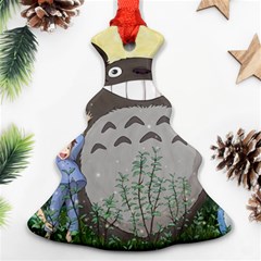 Illustration Anime Cartoon My Neighbor Totoro Christmas Tree Ornament (two Sides) by Sarkoni