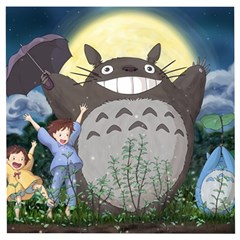 Illustration Anime Cartoon My Neighbor Totoro Wooden Puzzle Square by Sarkoni