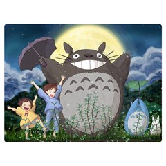 Illustration Anime Cartoon My Neighbor Totoro Premium Plush Fleece Blanket (extra Small) by Sarkoni