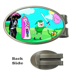 Adventure Time The Legend Of Zelda Parody Money Clips (oval)  by Sarkoni