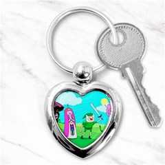 Adventure Time The Legend Of Zelda Parody Key Chain (heart) by Sarkoni