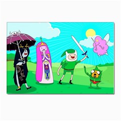 Adventure Time The Legend Of Zelda Parody Postcard 4 x 6  (pkg Of 10)