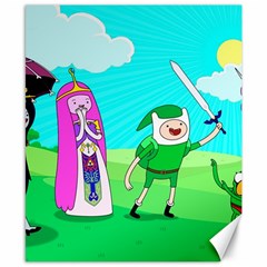 Adventure Time The Legend Of Zelda Parody Canvas 8  X 10  by Sarkoni