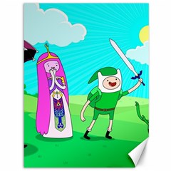 Adventure Time The Legend Of Zelda Parody Canvas 36  X 48  by Sarkoni