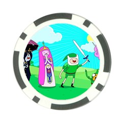 Adventure Time The Legend Of Zelda Parody Poker Chip Card Guard (10 Pack) by Sarkoni