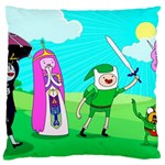 Adventure Time The Legend Of Zelda Parody Large Cushion Case (Two Sides) Front