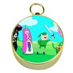 Adventure Time The Legend Of Zelda Parody Gold Compasses by Sarkoni