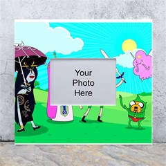 Adventure Time The Legend Of Zelda Parody White Wall Photo Frame 5  X 7  by Sarkoni