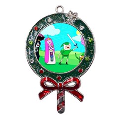 Adventure Time The Legend Of Zelda Parody Metal X mas Lollipop With Crystal Ornament