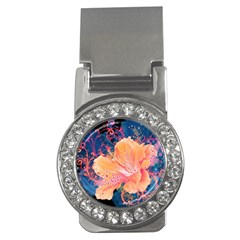 Abstract Art Artistic Bright Colors Contrast Flower Nature Petals Psychedelic Money Clips (cz)  by Sarkoni