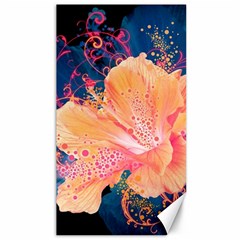 Abstract Art Artistic Bright Colors Contrast Flower Nature Petals Psychedelic Canvas 40  X 72  by Sarkoni