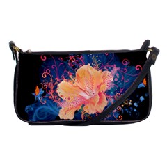 Abstract Art Artistic Bright Colors Contrast Flower Nature Petals Psychedelic Shoulder Clutch Bag by Sarkoni