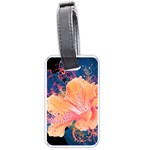 Abstract Art Artistic Bright Colors Contrast Flower Nature Petals Psychedelic Luggage Tag (one side) Front