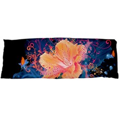 Abstract Art Artistic Bright Colors Contrast Flower Nature Petals Psychedelic Body Pillow Case Dakimakura (two Sides) by Sarkoni