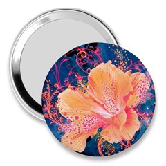 Abstract Art Artistic Bright Colors Contrast Flower Nature Petals Psychedelic 3  Handbag Mirrors by Sarkoni