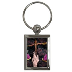 Jujutsu Kaisen Heart Design Heart Psychedelic Anime Hands Key Chain (Rectangle)