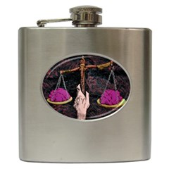 Jujutsu Kaisen Heart Design Heart Psychedelic Anime Hands Hip Flask (6 oz)