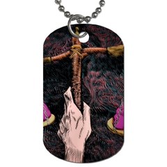 Jujutsu Kaisen Heart Design Heart Psychedelic Anime Hands Dog Tag (Two Sides)