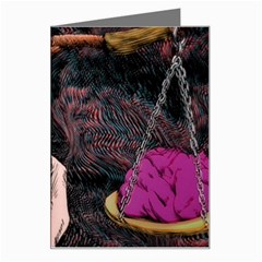 Jujutsu Kaisen Heart Design Heart Psychedelic Anime Hands Greeting Card