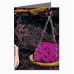 Jujutsu Kaisen Heart Design Heart Psychedelic Anime Hands Greeting Card Left