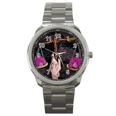 Jujutsu Kaisen Heart Design Heart Psychedelic Anime Hands Sport Metal Watch