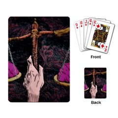 Jujutsu Kaisen Heart Design Heart Psychedelic Anime Hands Playing Cards Single Design (Rectangle)