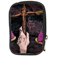 Jujutsu Kaisen Heart Design Heart Psychedelic Anime Hands Compact Camera Leather Case