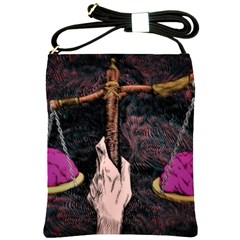 Jujutsu Kaisen Heart Design Heart Psychedelic Anime Hands Shoulder Sling Bag