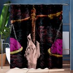 Jujutsu Kaisen Heart Design Heart Psychedelic Anime Hands Shower Curtain 60  x 72  (Medium)  60 x72  Curtain