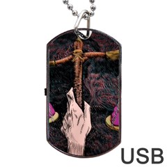 Jujutsu Kaisen Heart Design Heart Psychedelic Anime Hands Dog Tag USB Flash (One Side)