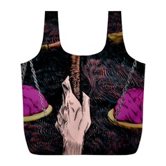 Jujutsu Kaisen Heart Design Heart Psychedelic Anime Hands Full Print Recycle Bag (l) by Sarkoni