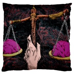 Jujutsu Kaisen Heart Design Heart Psychedelic Anime Hands Large Premium Plush Fleece Cushion Case (Two Sides)