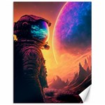 Illustration Trippy Psychedelic Astronaut Landscape Planet Mountains Canvas 12  x 16  11.86 x15.41  Canvas - 1