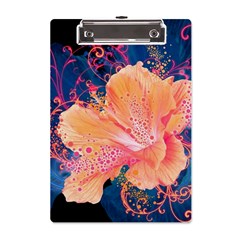 Abstract Art Artistic Bright Colors Contrast Flower Nature Petals Psychedelic A5 Acrylic Clipboard by Sarkoni