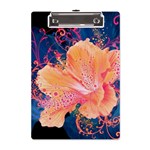 Abstract Art Artistic Bright Colors Contrast Flower Nature Petals Psychedelic A5 Acrylic Clipboard Front