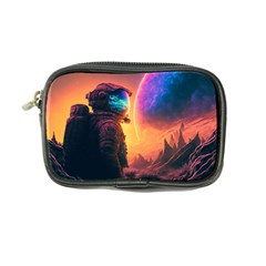 Illustration Trippy Psychedelic Astronaut Landscape Planet Mountains Coin Purse by Sarkoni