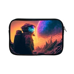 Illustration Trippy Psychedelic Astronaut Landscape Planet Mountains Apple Ipad Mini Zipper Cases by Sarkoni