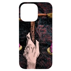 Jujutsu Kaisen Heart Design Heart Psychedelic Anime Hands iPhone 14 Pro Max Black UV Print Case