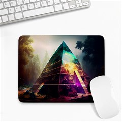 Tropical Forest Jungle Ar Colorful Midjourney Spectrum Trippy Psychedelic Nature Trees Pyramid Small Mousepad