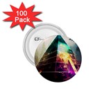 Tropical Forest Jungle Ar Colorful Midjourney Spectrum Trippy Psychedelic Nature Trees Pyramid 1.75  Buttons (100 pack)  Front