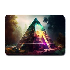 Tropical Forest Jungle Ar Colorful Midjourney Spectrum Trippy Psychedelic Nature Trees Pyramid Plate Mats