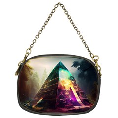 Tropical Forest Jungle Ar Colorful Midjourney Spectrum Trippy Psychedelic Nature Trees Pyramid Chain Purse (One Side)