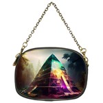 Tropical Forest Jungle Ar Colorful Midjourney Spectrum Trippy Psychedelic Nature Trees Pyramid Chain Purse (Two Sides) Back