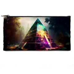 Tropical Forest Jungle Ar Colorful Midjourney Spectrum Trippy Psychedelic Nature Trees Pyramid Pencil Case