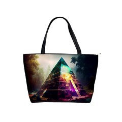 Tropical Forest Jungle Ar Colorful Midjourney Spectrum Trippy Psychedelic Nature Trees Pyramid Classic Shoulder Handbag