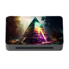 Tropical Forest Jungle Ar Colorful Midjourney Spectrum Trippy Psychedelic Nature Trees Pyramid Memory Card Reader With Cf by Sarkoni