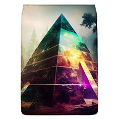 Tropical Forest Jungle Ar Colorful Midjourney Spectrum Trippy Psychedelic Nature Trees Pyramid Removable Flap Cover (L)