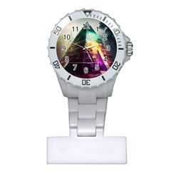 Tropical Forest Jungle Ar Colorful Midjourney Spectrum Trippy Psychedelic Nature Trees Pyramid Plastic Nurses Watch by Sarkoni