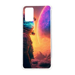 Illustration Trippy Psychedelic Astronaut Landscape Planet Mountains Samsung Galaxy S20plus 6 7 Inch Tpu Uv Case by Sarkoni