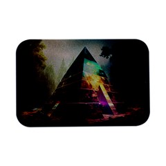 Tropical Forest Jungle Ar Colorful Midjourney Spectrum Trippy Psychedelic Nature Trees Pyramid Open Lid Metal Box (silver)   by Sarkoni